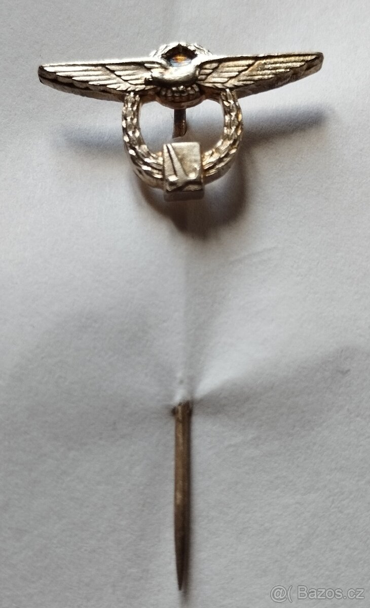 Pilotní odznak Svazarm miniatura - 2