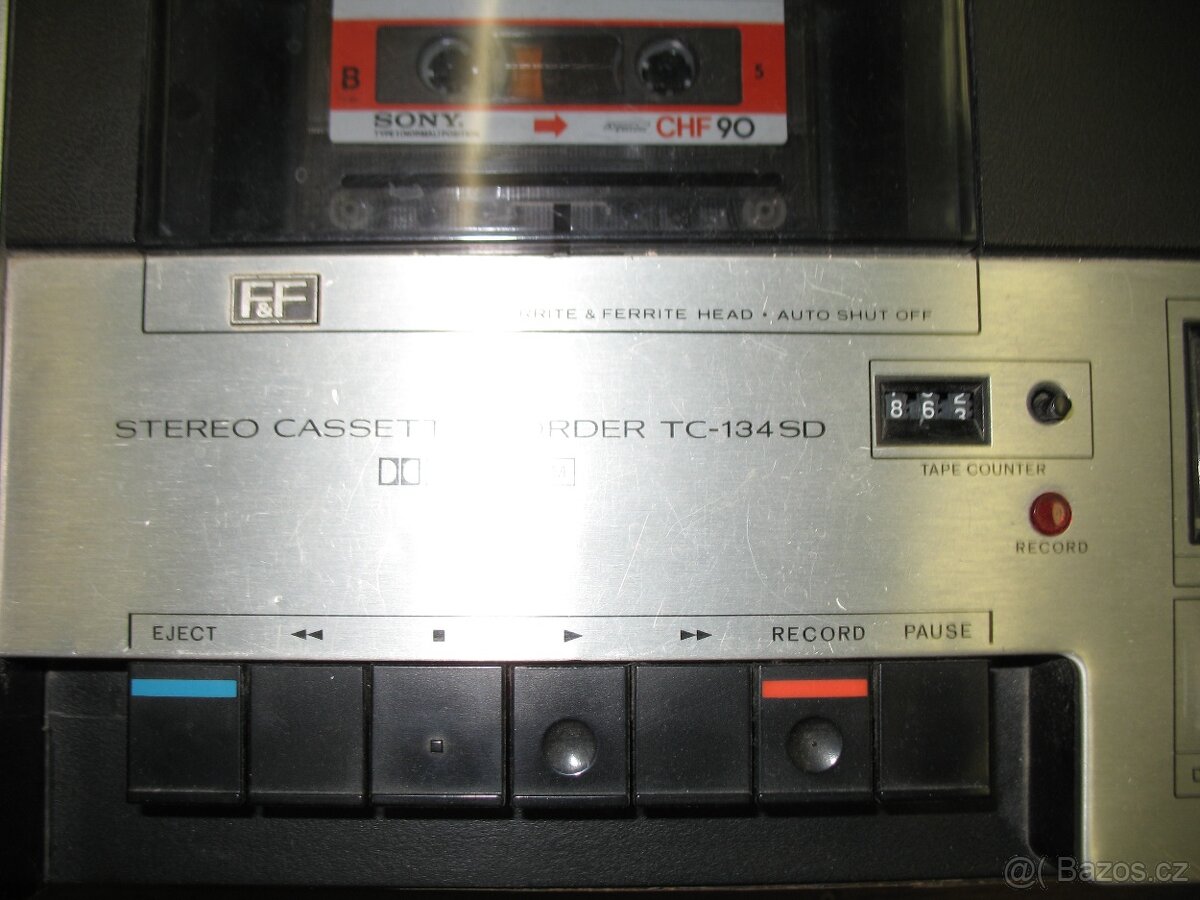 SONY, Tapecorder TC-134SD, audio přehrávač, - 2