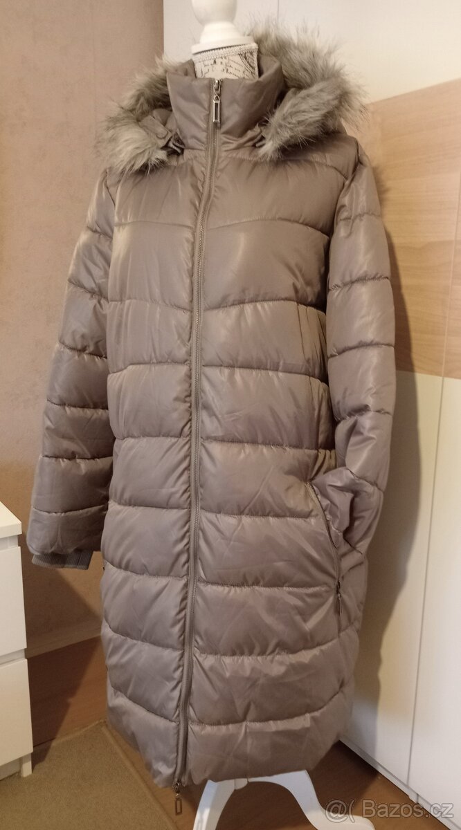ZIMNÍ DLOUHÝ KABÁT VEL. 48-50 - 2
