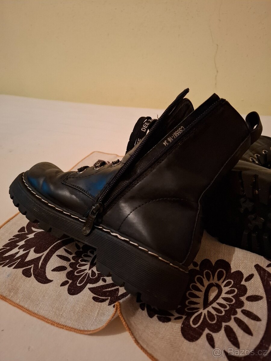 Dívčí botky DeeZee, vel. 34 - 2