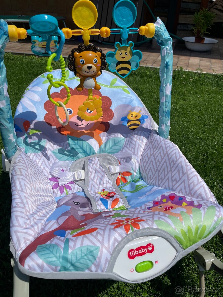 Lehátko Tiibaby s hrazdou a vibracemi - 2