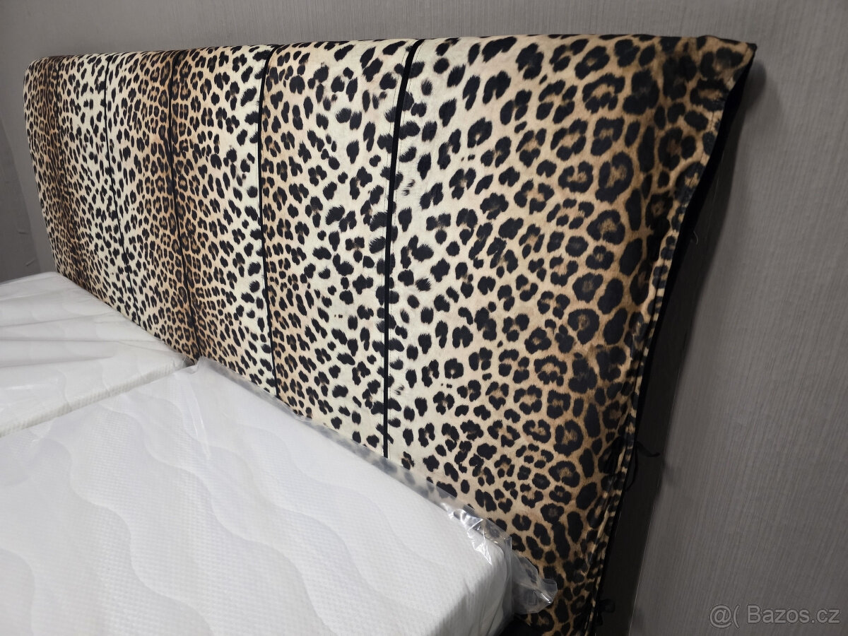 Nová postel s roštem 180x200 čalouněná Leopard - 2