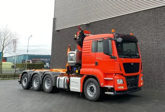MAN TGS 35.480 8x4 Tridem - nosič kontejnerů s HR HMF - 2