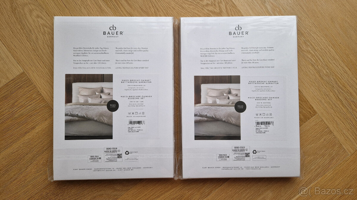 2x luxusní damaškové ložní prádlo Curt Bauer NOVÉ - 2