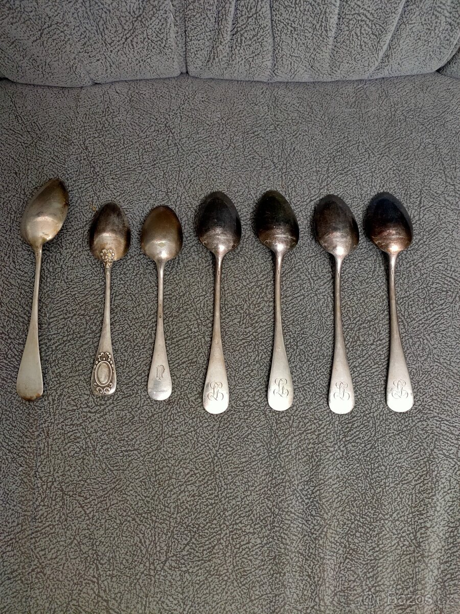 Starožitné lžíce - Alpaka - 2