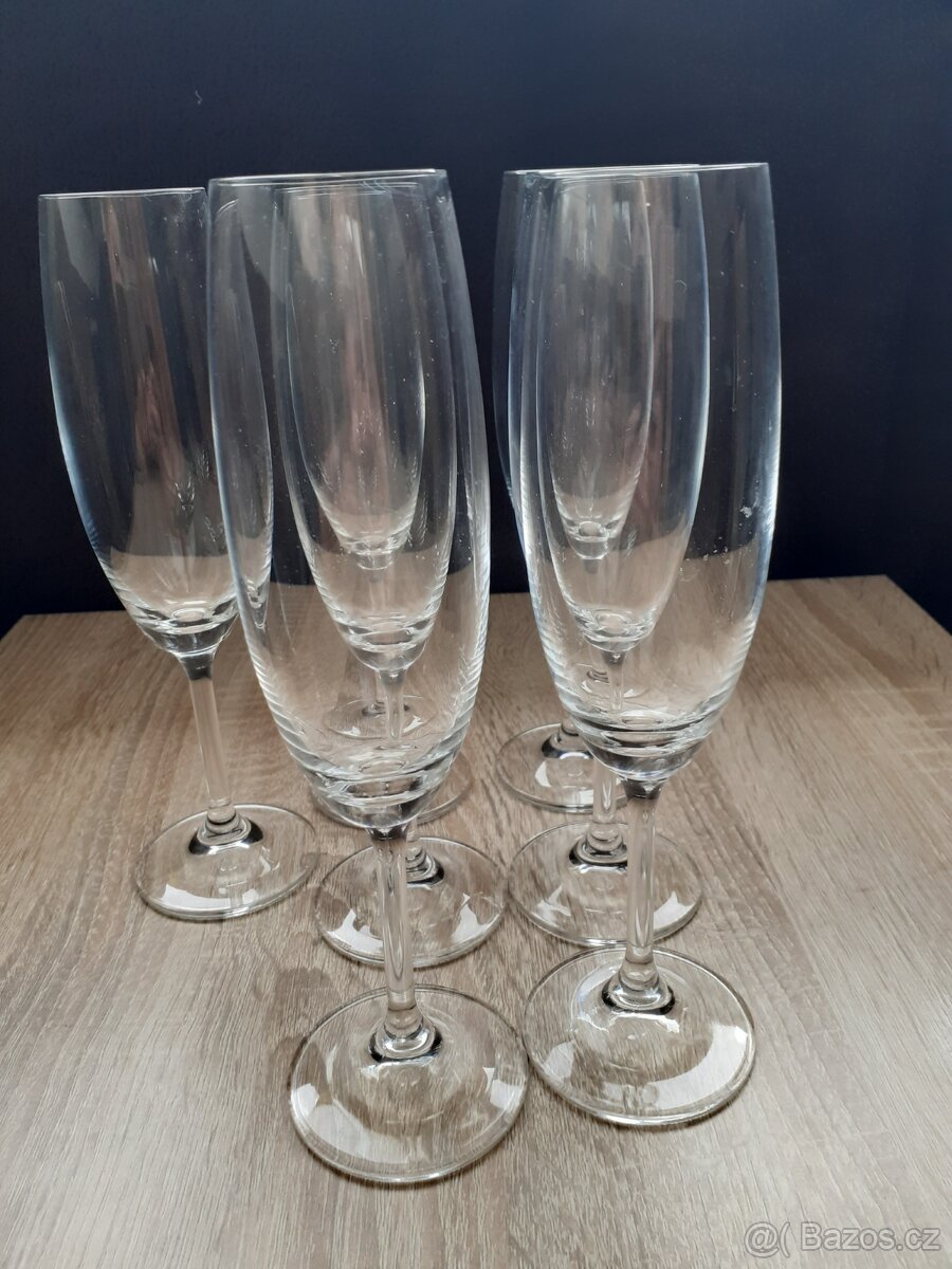 Prodám 7 ks skleničky na sekt - 2