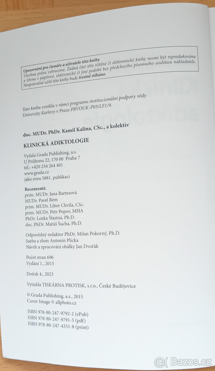 Klinická adiktologie - Kamil Kalina a kol. - 2