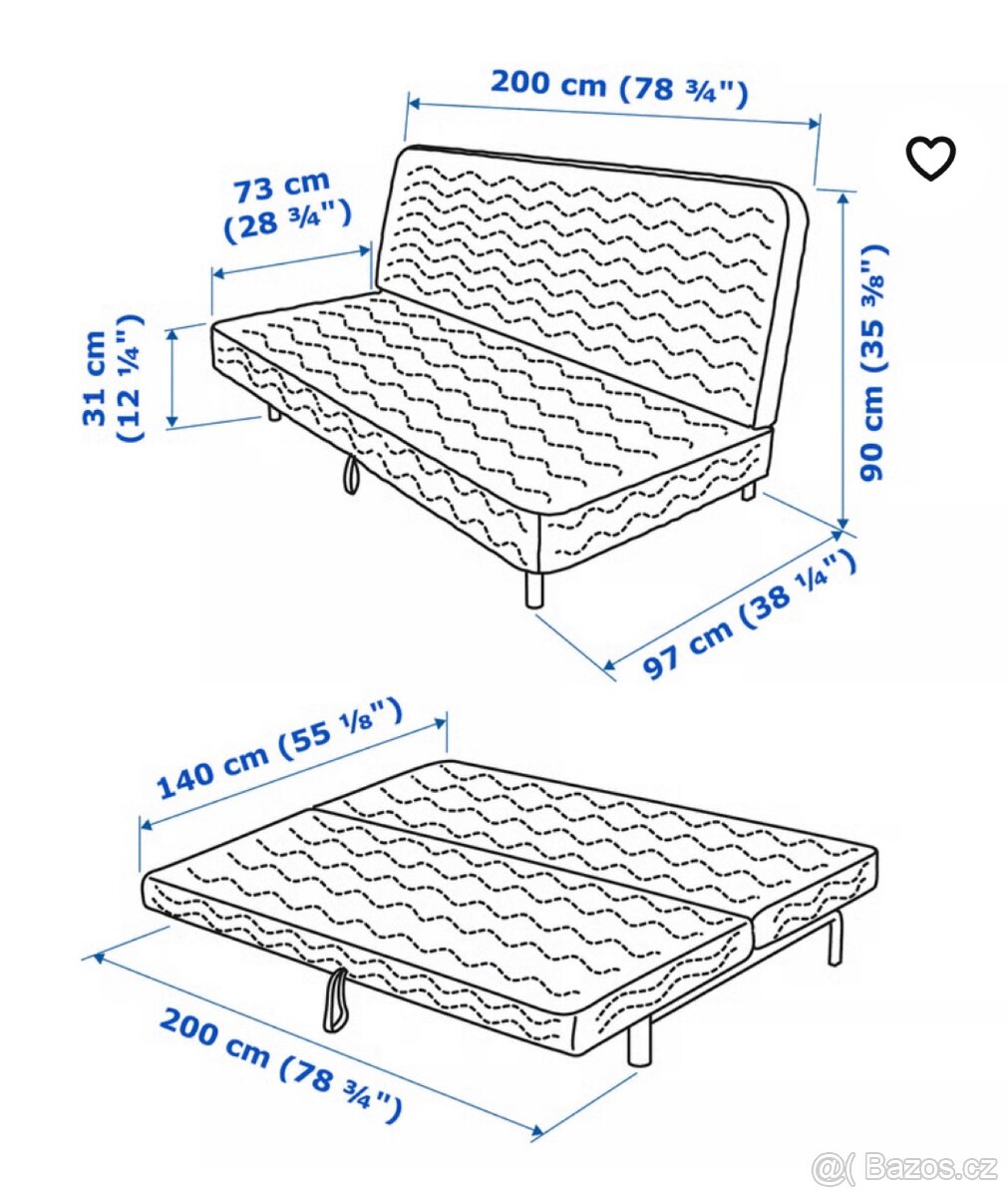 Rozkládací pohovka - 2