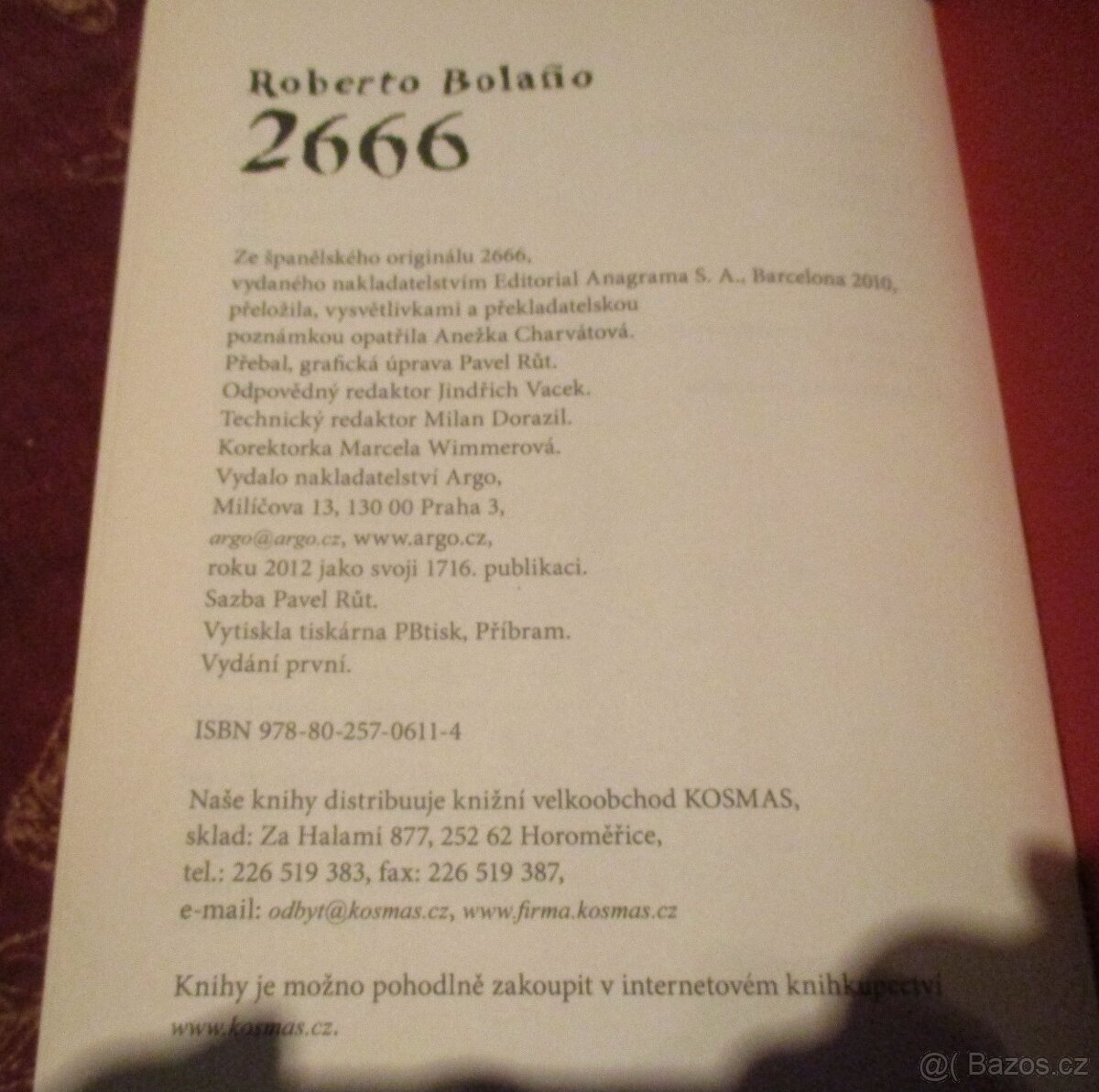 KNIHA ROBERTA BOLANA 2666 - 2