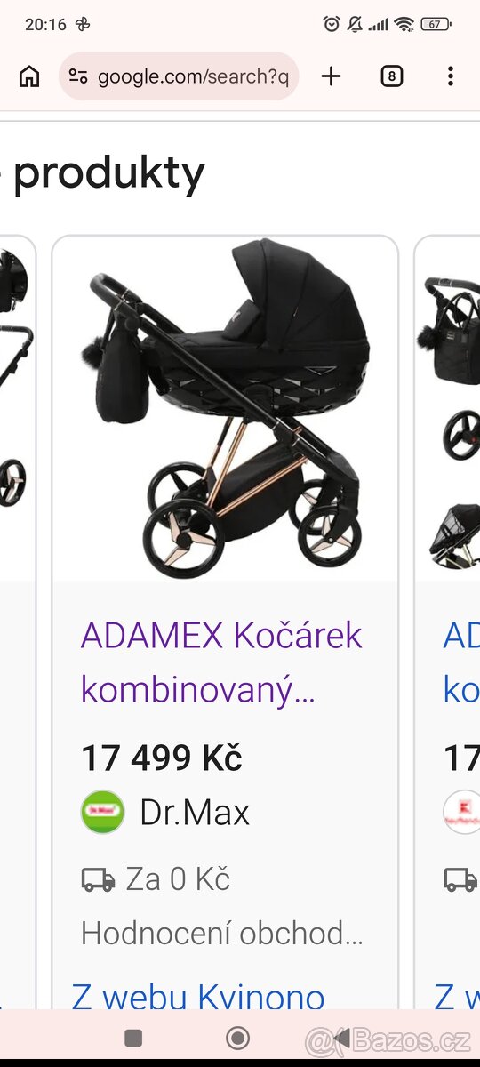 Kočárek trojkombinace - 2