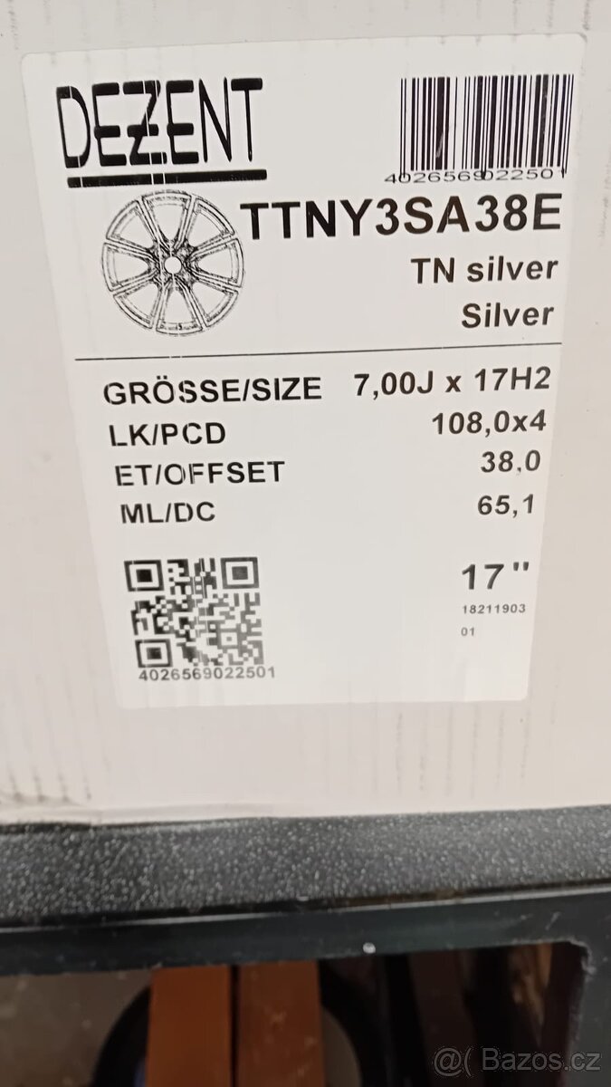 Alu kola DEZENT R17 - 2
