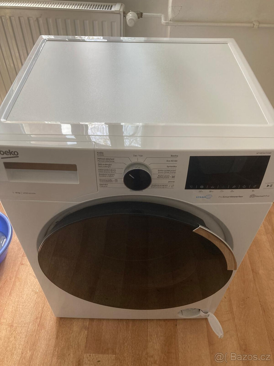 Pračka BEKO (8 kg) – pára, TOP stav, - 2