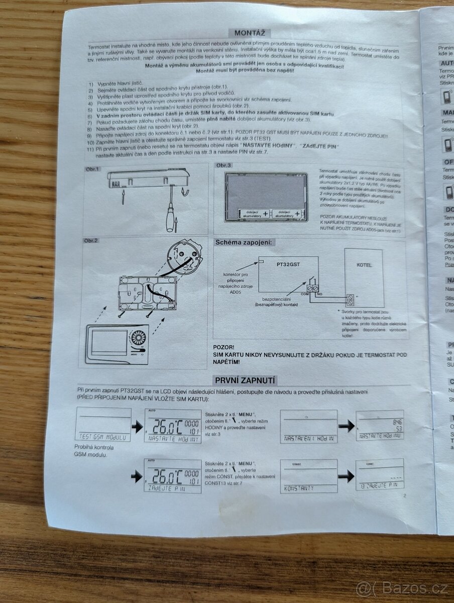 Prostorový termostat s GSM Modulem - 2