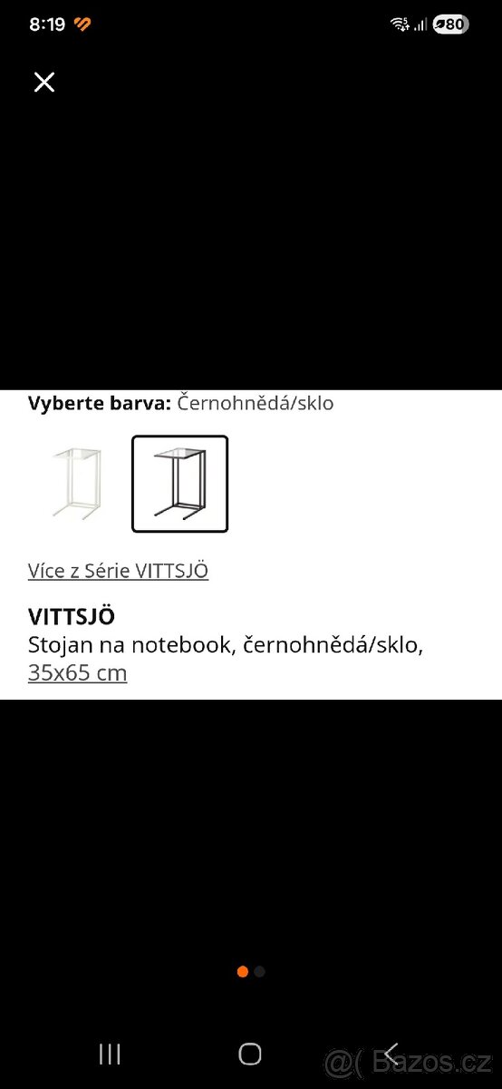 Ikea Vittsjo stolek - 2