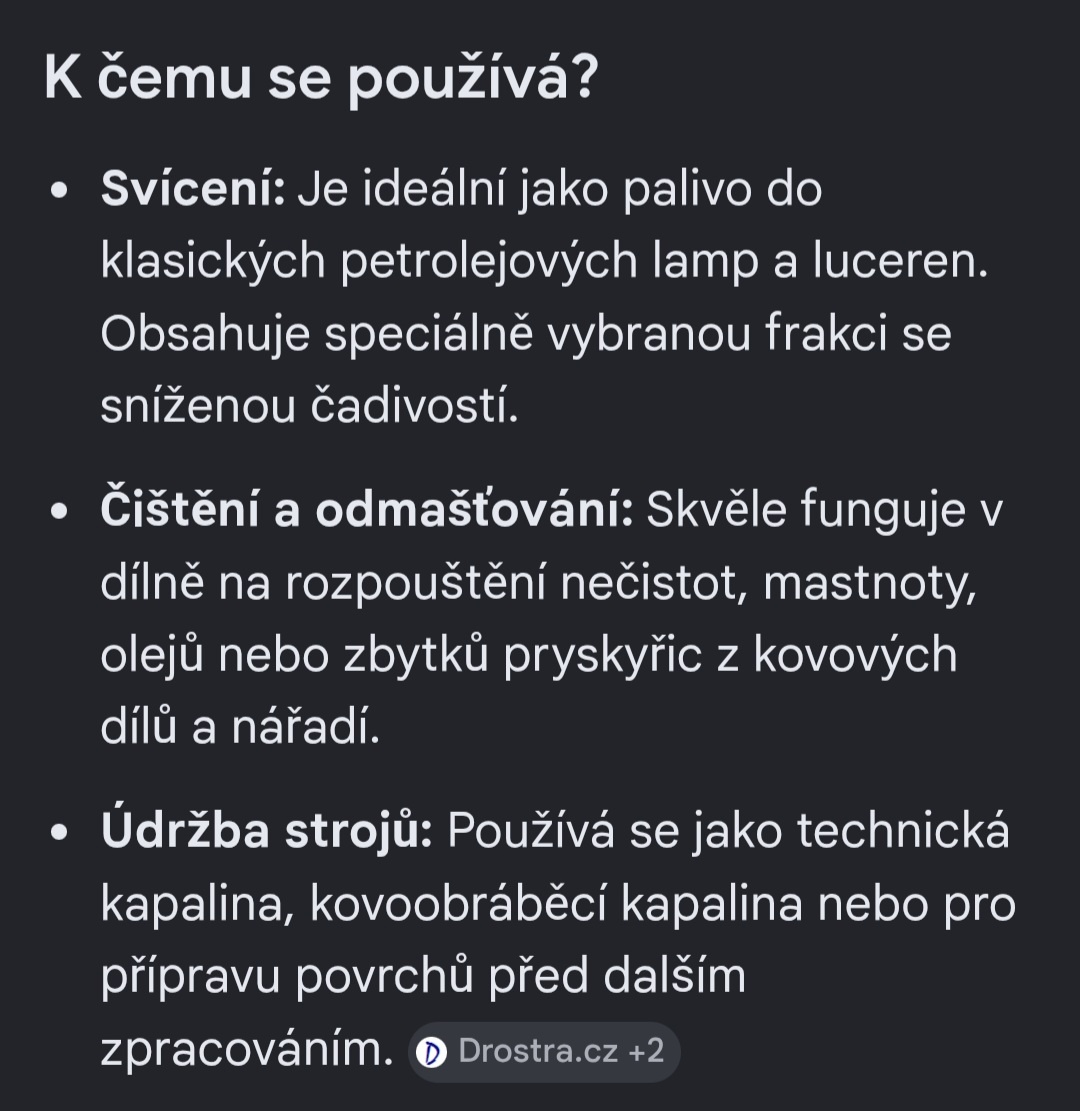 Petrolej 9l Severochema - 2