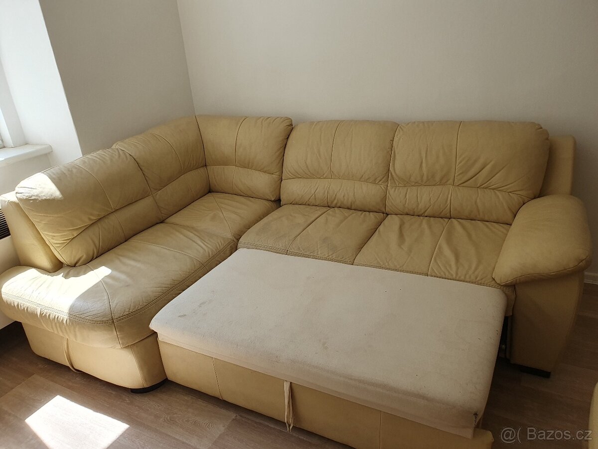 Kožená sedačka rohová - 2