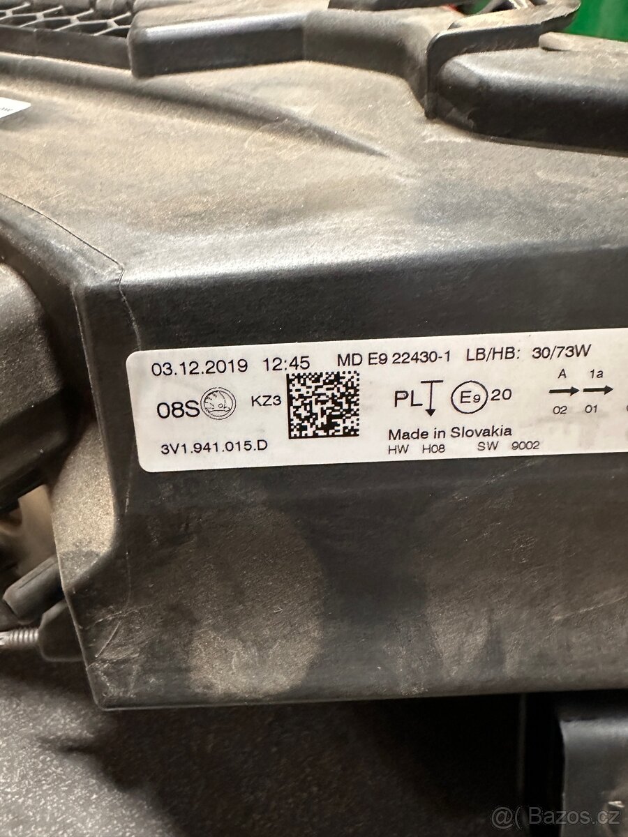 Škoda sup3 LP svetlo 3V1941015 D - 2