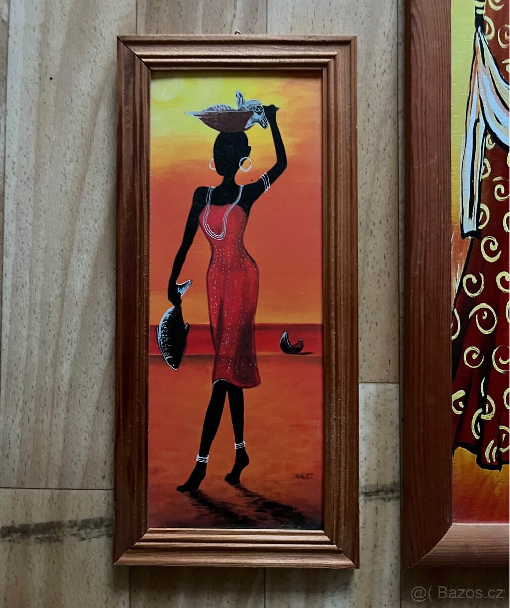 Obrazy s africkými motivy - 2
