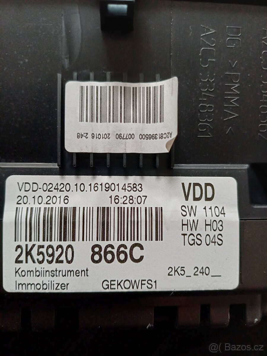 Budiky Vw caddy 2016 - 2