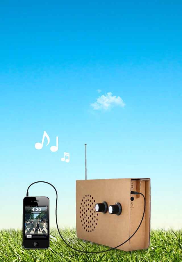 Designové rádio - card radio od suckUK - 2