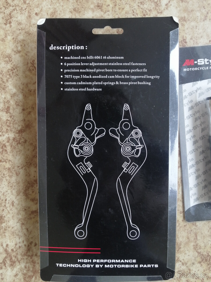 M-Style stavitelné páčky na Yamaha XT660X nebo XT660R - 2
