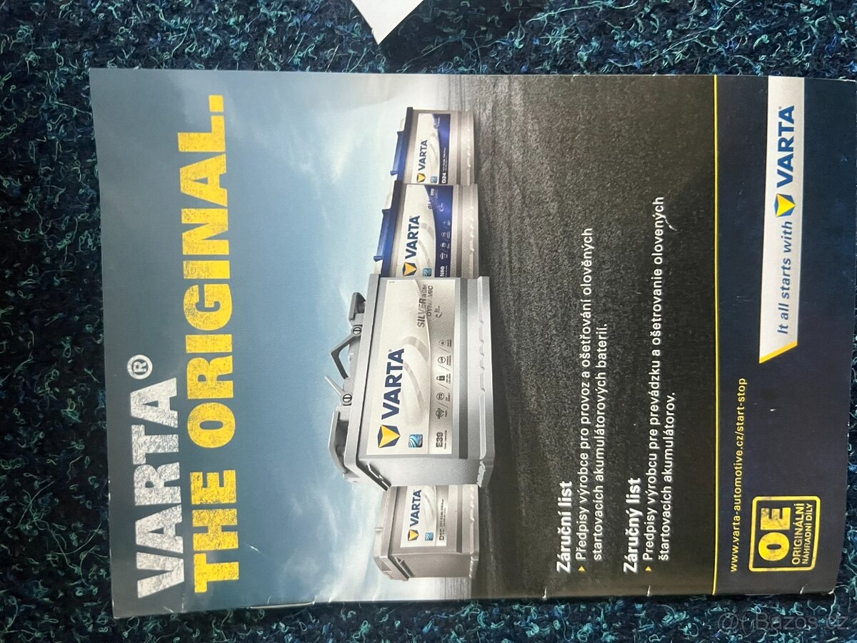 Autobaterie VARTA E11 12V 74Ah 680A - 2