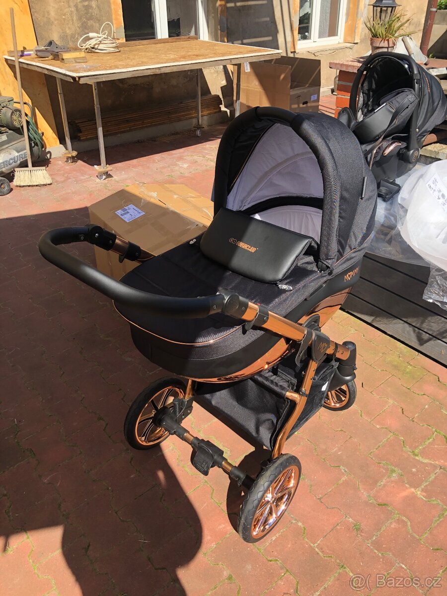 Trojkombinace BabyActive Mommy rosegold Kočárek - 2