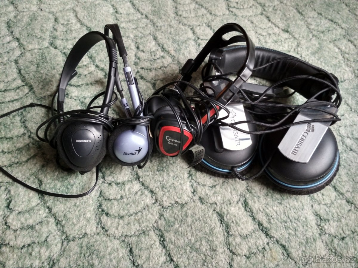 náhlavní soupravy a sluchátka, ceny uvedeny nebo dohodou - 2