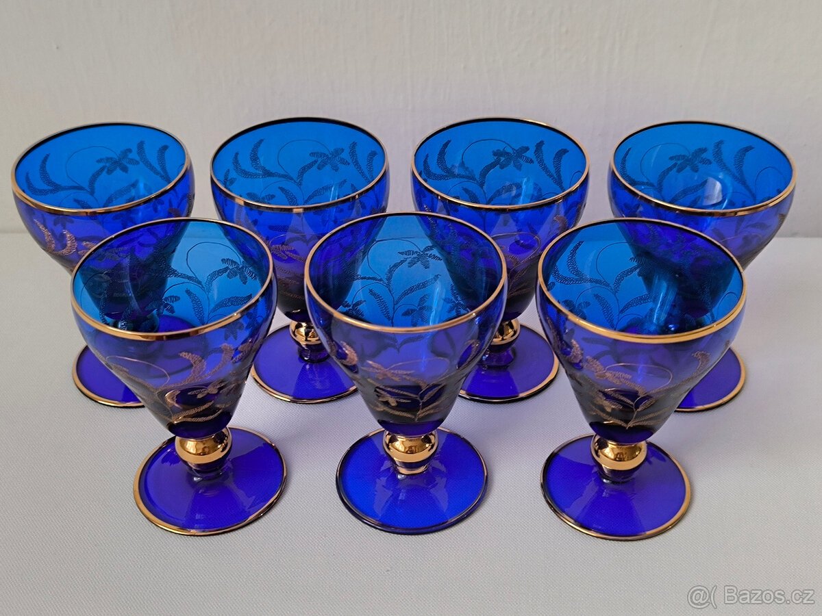 Modrá sklenička 7x - 2