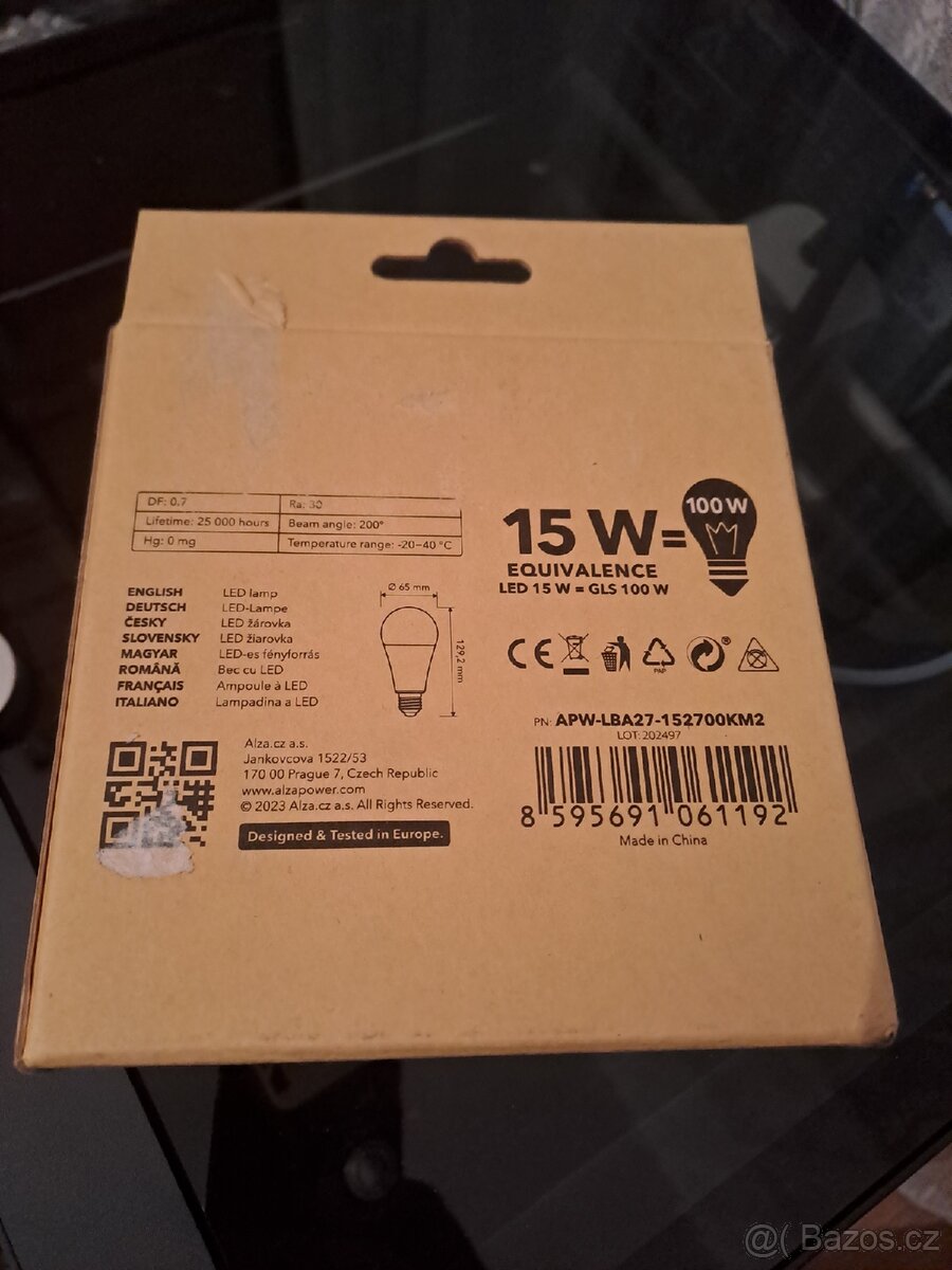 Žárovky (set 2) 15W (100W ekvivalent) e27 2700K - 2