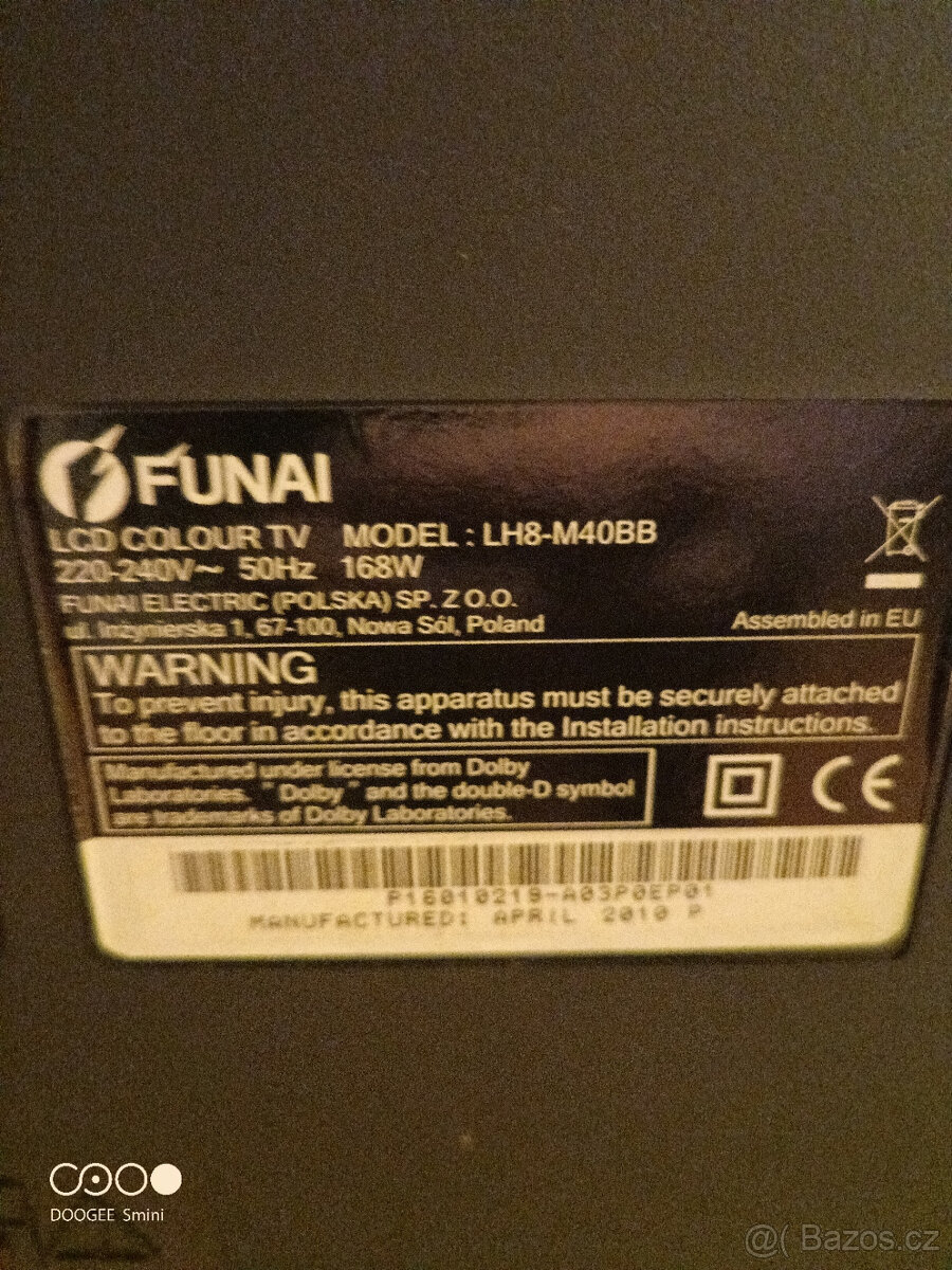 LCD televizor Funai , úhlopříčka 102cm - 2