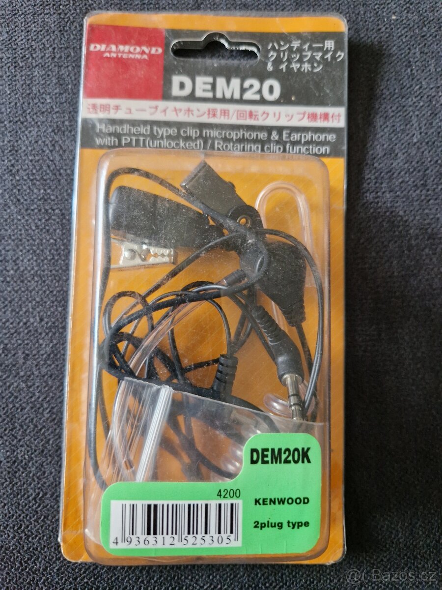 Sluchátko s mikrofonem Kenwood - 2