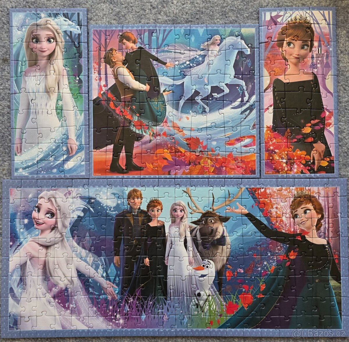 Ledové království puzzle 4v1 - 2