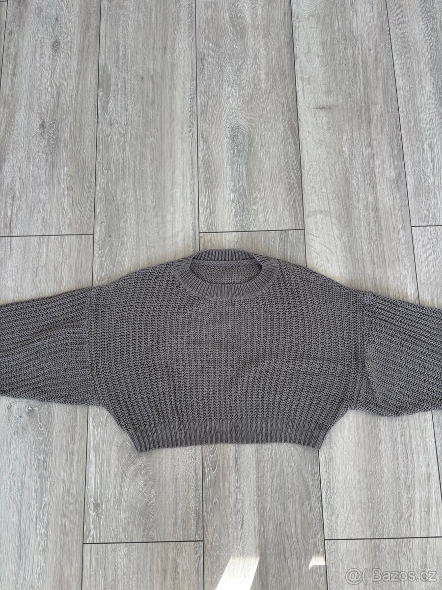 Dámský crop top svetr - 2