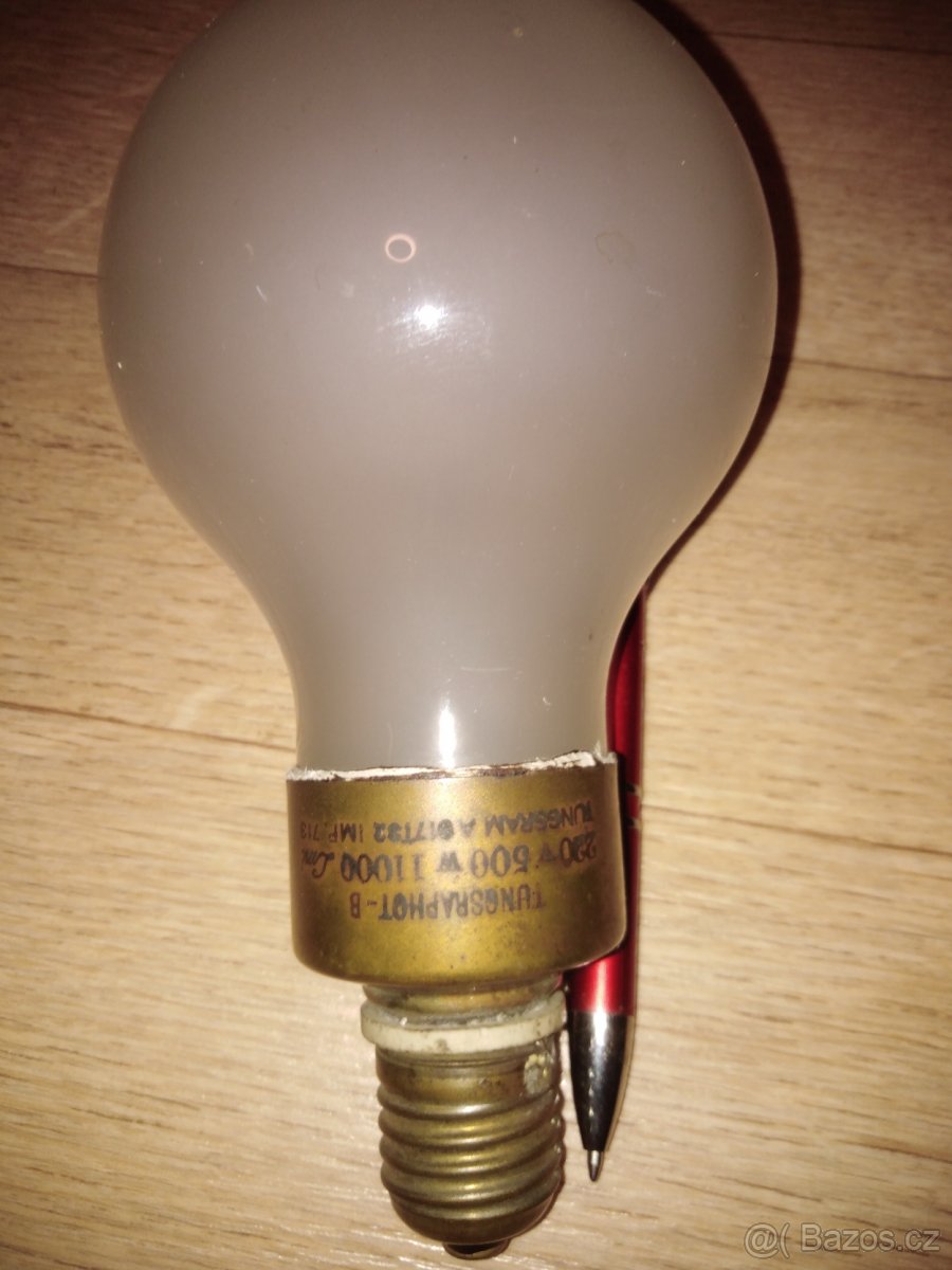 taška,Retro obří funkční žárovka 500W - 2