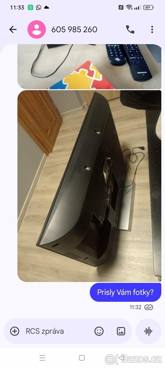 TV Panasonic TX-37LXD85F – úhlopříčka 49 cm (19")+setobox+č - 2