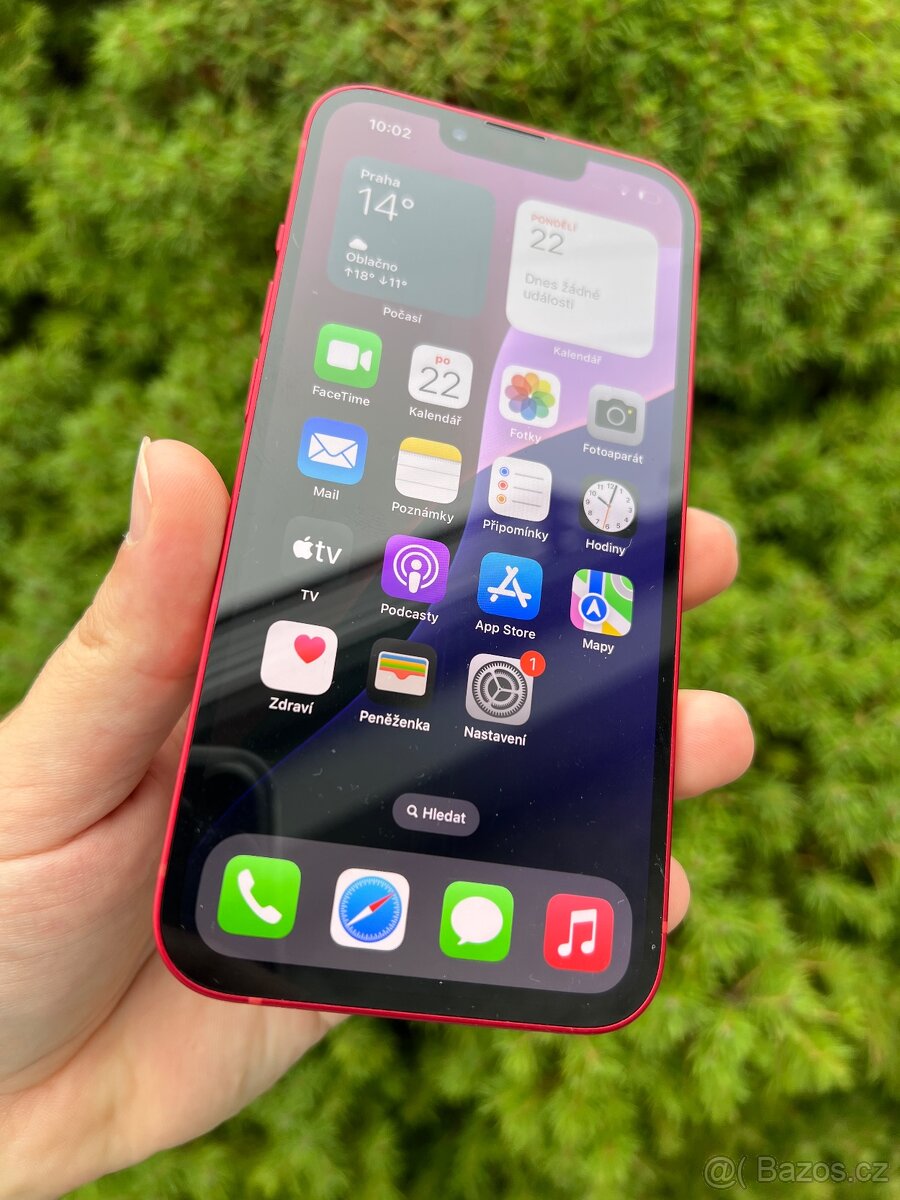iPhone 13 128Gb v krásném stavu, červený - 2