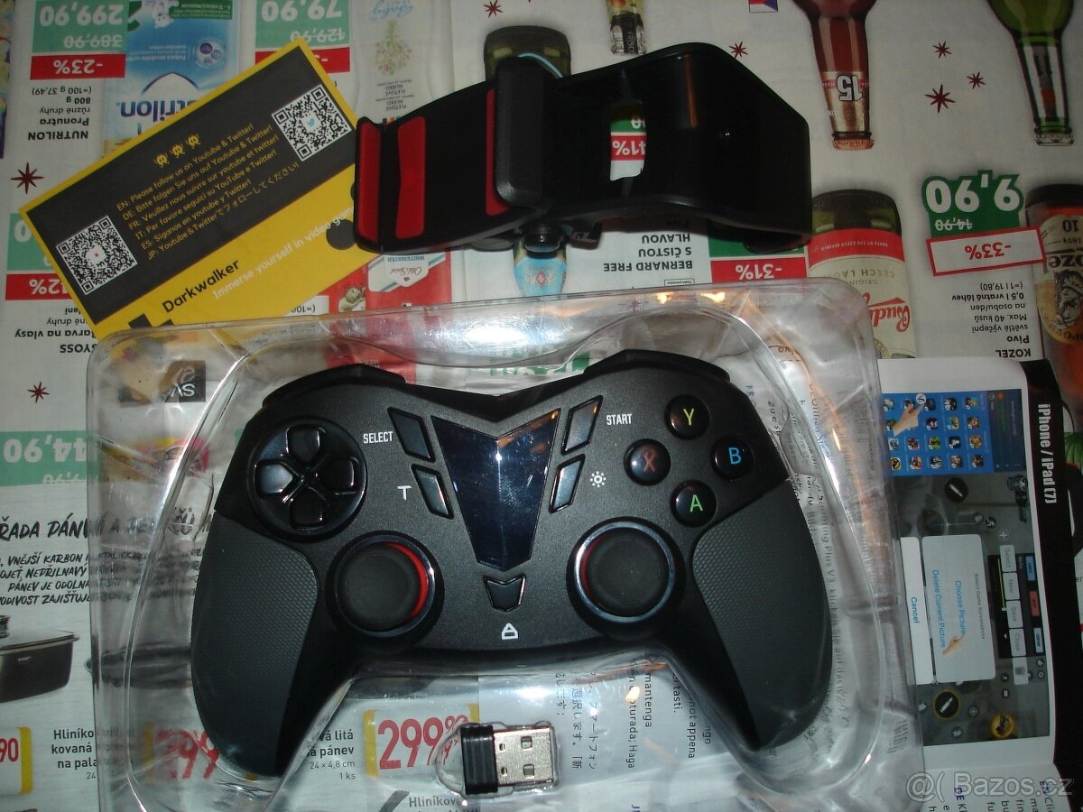 Bezdrátový gamepad Darkwalker (držák na telefon) - 2