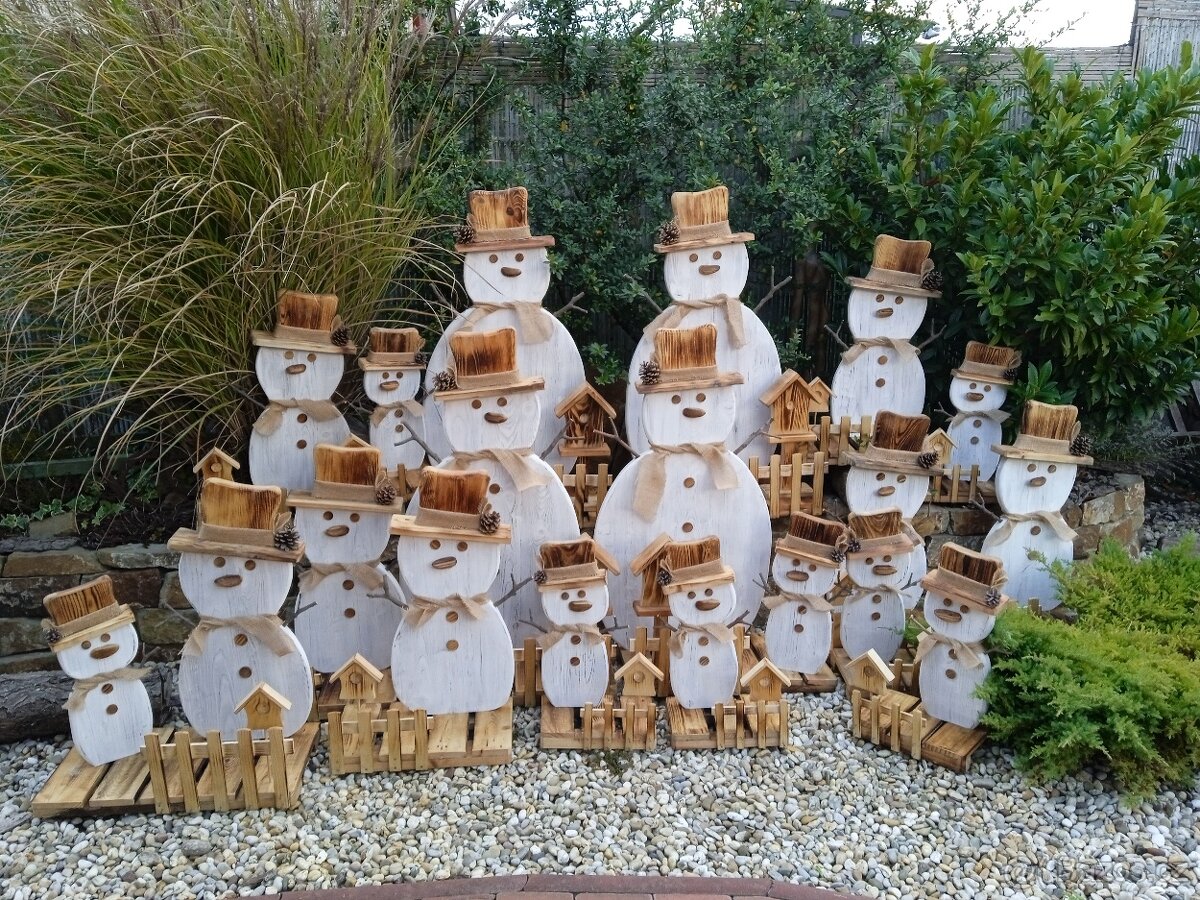 Vánoční dekorace sněhulák - 2