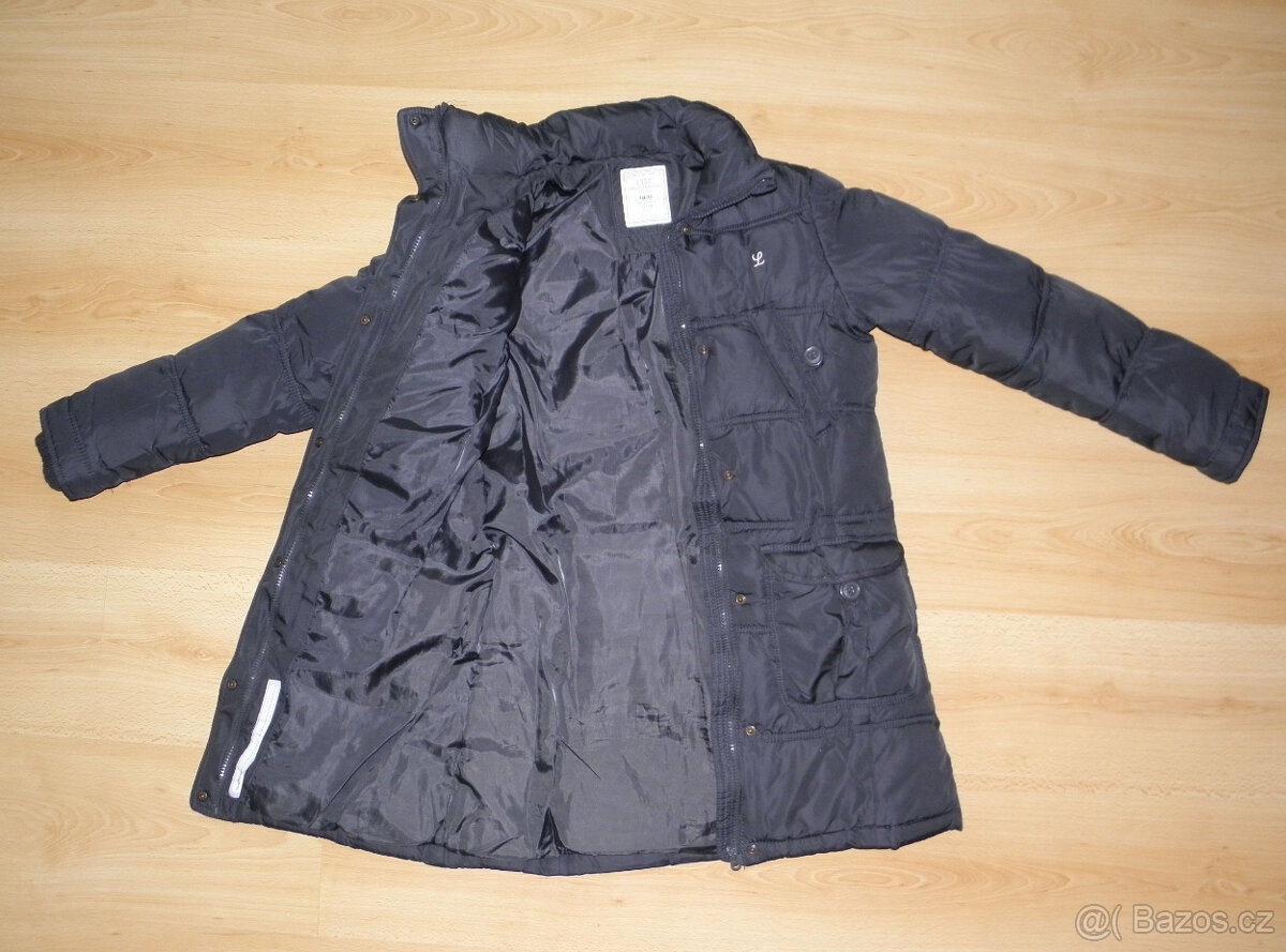 ZIMNÍ KABÁT / DLOUHÁ BUNDA -H&M v. 152 - 2