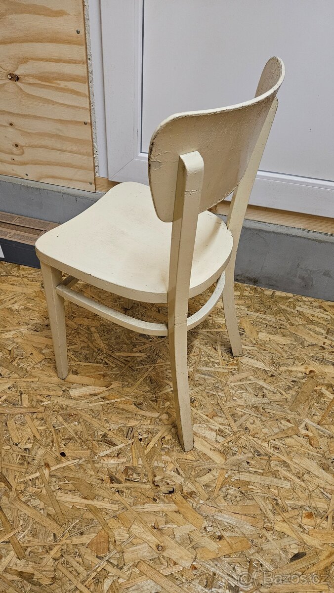 Ohýbané židle TON - bílé 4ks - 2