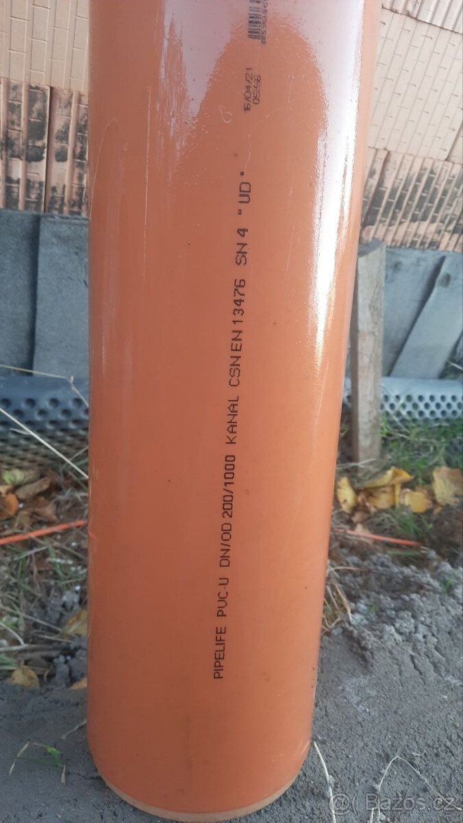 Trubka DN 200 délka 1m - 2