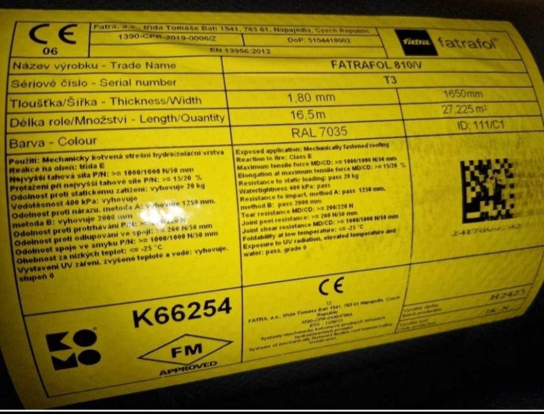 Fatrafol 810V 1.8mm - 2