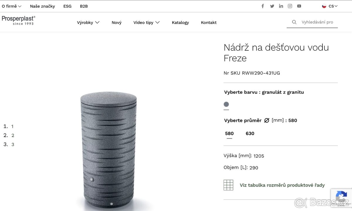 Sud na vodu Prosperplast Freeze - 2