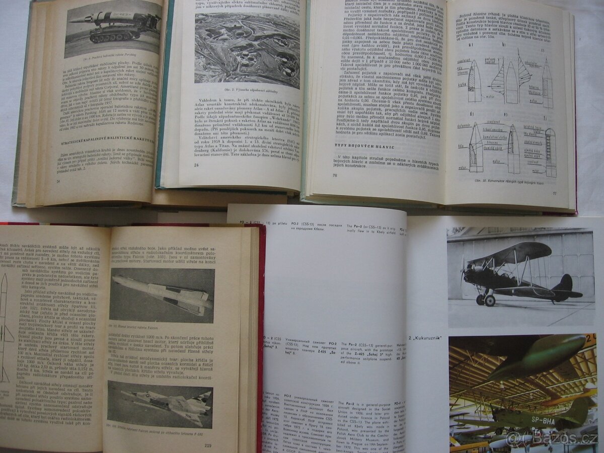 vojenská technika, vojsko, zbraně, 5 knih - 2