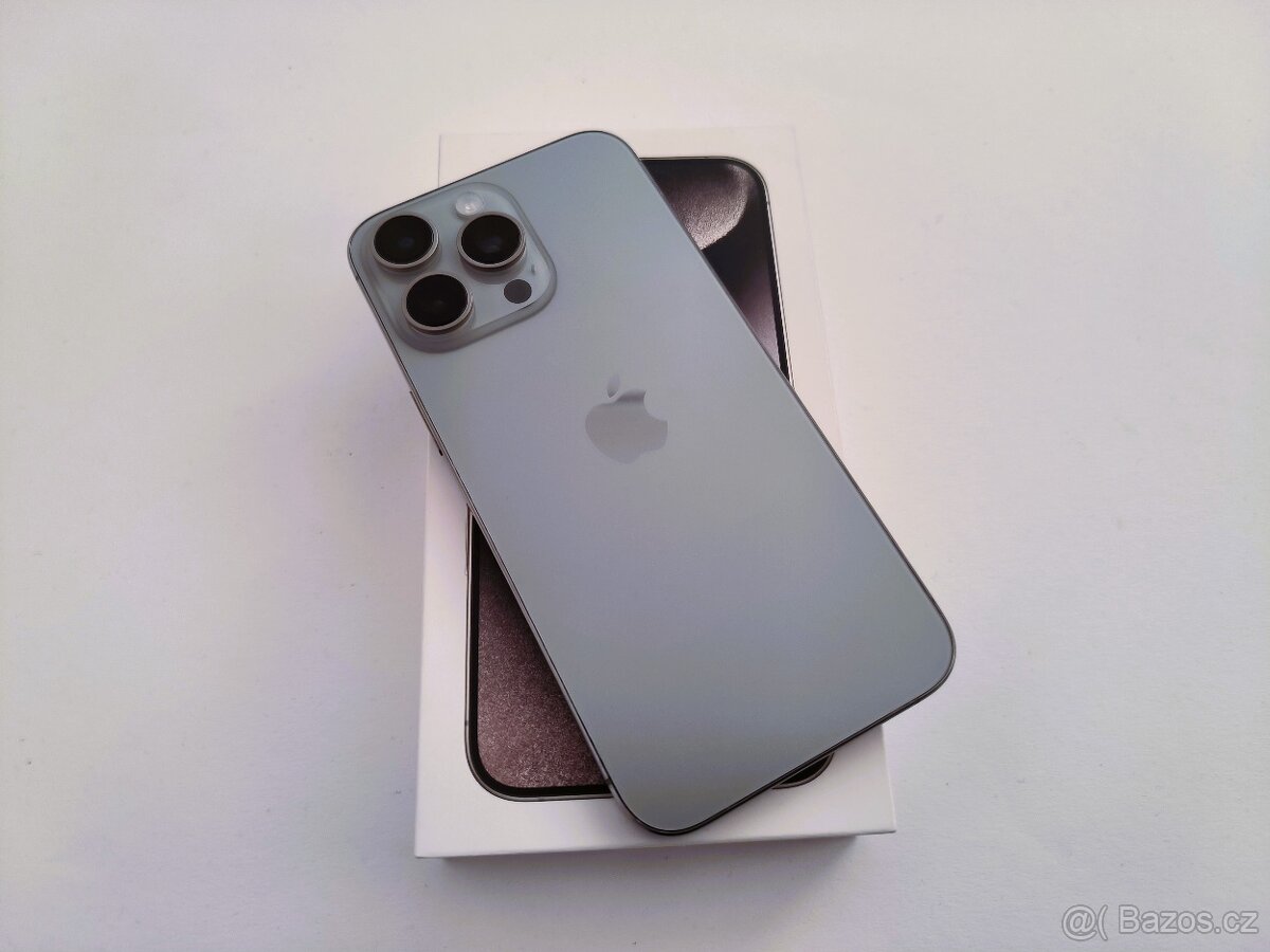 apple iphone 15 PRO 128gb Natural Titanium / Batéria 88% - 2
