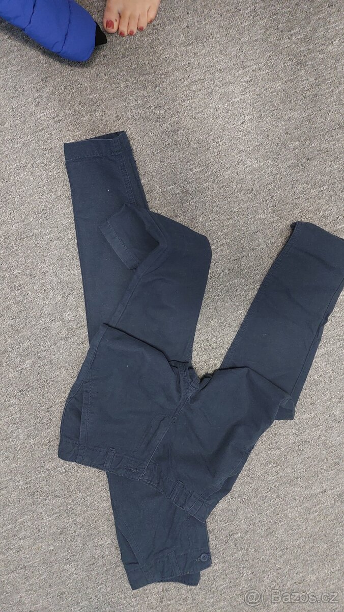 Modré kalhoty vel. 146 - 2x - 2