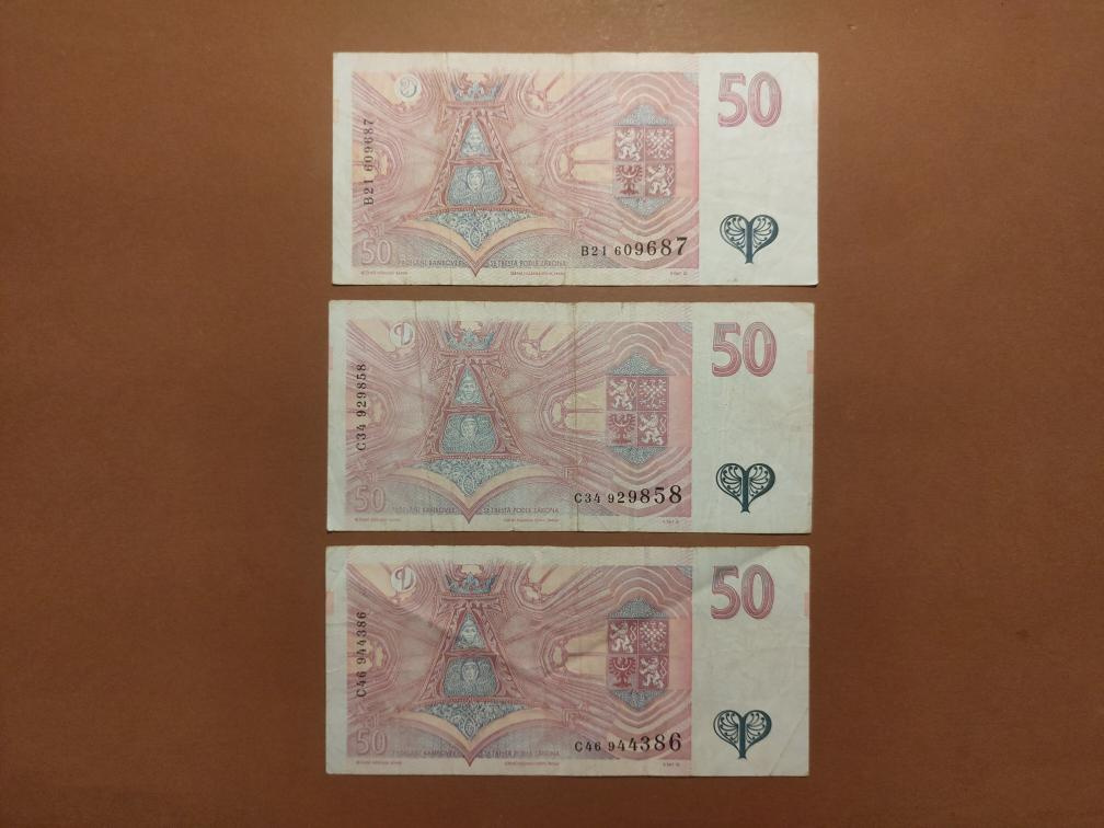 50 Kč 1994 a 1997 - VZÁCNÉ SÉRIE - 2