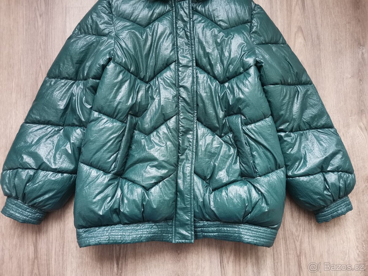 Zelená zimní bunda vel. S/M - 2