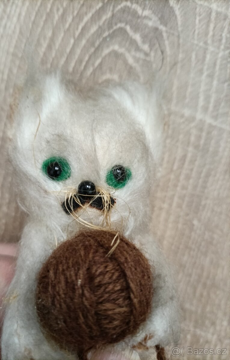 Kočička, hračky, ruční práce, retro - 2